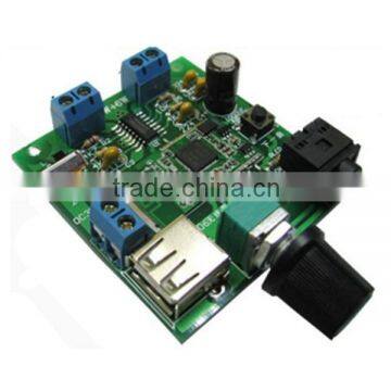 pam8406 audio amplifier pcb board with bluetooth wireless receiver 12v 5V USB power supply 6W+6W for Iphone Android