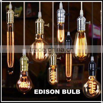 Manufacturer Vintage Antique Edison Bulb Decorative Filament Light Bulb 110-130v/220-240v Industrial Bare Bulb