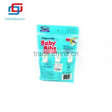 2015 New Design 6PCS High Quality Baby Bibs With Print For Restaurant