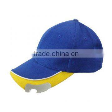 100% cotton cap with bottle opener