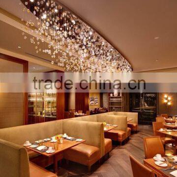 customize classic crystal light,restaurant pendant light,simple oval pendant lamp