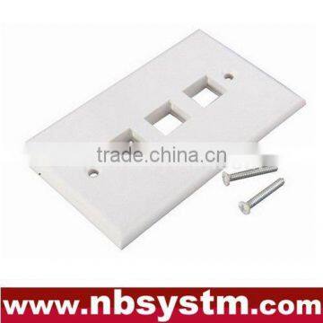 Face Plate 3 port, size:70x115mm