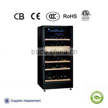 130 bottles compressor constant temperature red wine display cooler