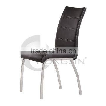 Hongjin Office Room Furniture Chrome Black Chairs