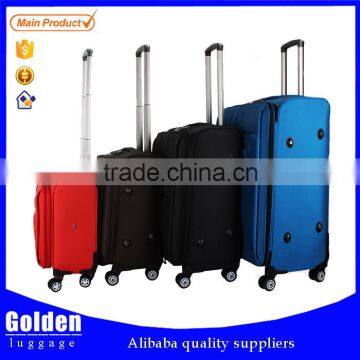 2015 travel style cabin size polyester trolley suitcase luggage