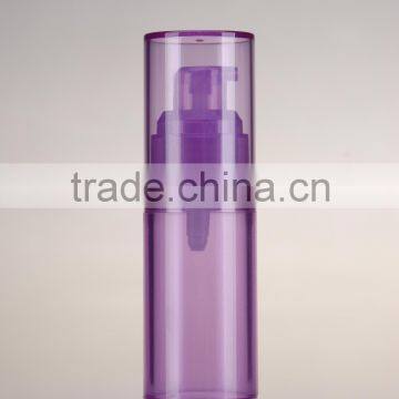 Round PP airless cosmetic pump bottle for personal care