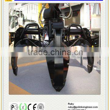 hydraulic rotary orange peel grab for excavator,scrap grab