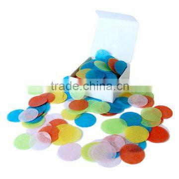 Wedding day paper confetti round tissue paper confetti