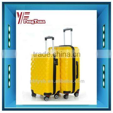 2014 china  colorful elegance abs/pc hardcase trolley bag luggage with four all-round wheels