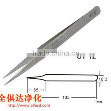 ESD antistatic stainless steel tweezers ESD-12