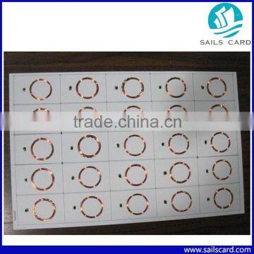 13.56mhz HF RFID Pream inlay with different layout