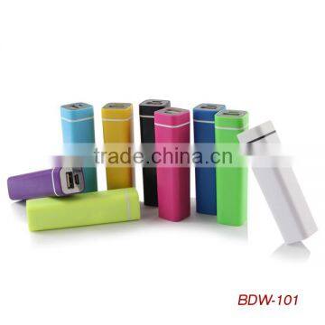 3000mAh lipsick USB portable power bank for smartphone and other digitals