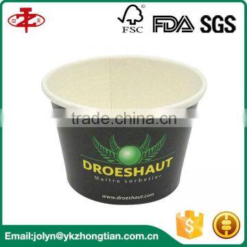 Customized Disposable PLA Coated Ice Cream Paper Cup