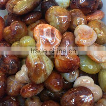 Natural Agate Heart Shaped Stone For Sale Crystal Ornaments