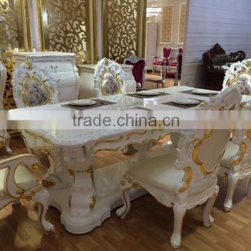 Manufacturer Direct Supplier Luxury Antique dining room table and chairs