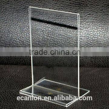 High quality Hotel/Restaurant acrylic sign holder menu stand