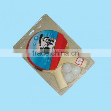 wood tennis racket set