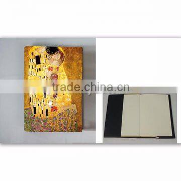 Klimt oil painting digital printing book cover with custom design book jacket and book sleeve