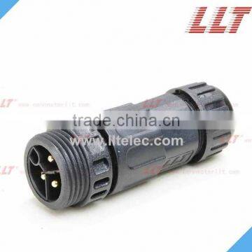 UL TUV certified M19 3 poles screw mating waterproof male connector