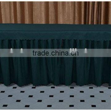 Plain Ruffled Table Skirting For Wedding