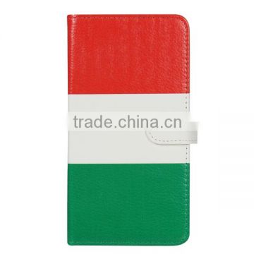 high definition UV printing PU cell phone cover with magnet belt