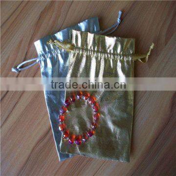 red metallic fabricjewelry bags for packing ornaments/watch/mobile phone/gift