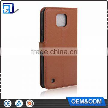 Hot Selling Litchi Texture Wallet Card Holder PU Leather Flip Case For LG X Cam Cover photo-3