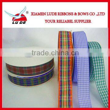 2015 colorful plaid ribbon