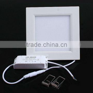 Square glass cover 24w warm white 6 inch led downlight