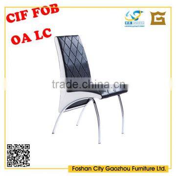 restaurant chairs china PU+hardware foot dinning chair Dining Room Furniture