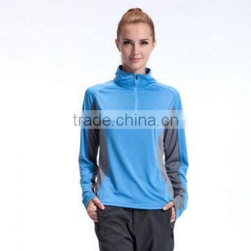 Half Zip Running Jacket Custom Bomber Jackets 100%Polyester Dry Fit Sports Jackets