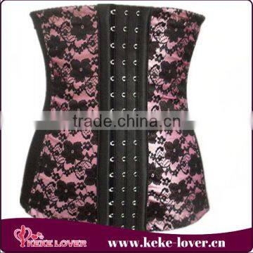 china wholeslae women waist training corsets for sale 4 steel boned corset flower print underbust 6XL sexy corset