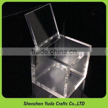 Thick acrylic transparent cube plexiglass dust-proof favor box