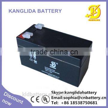 12 volt sealed lead acid storage battery 12v1.3ah deep cycle rechargeable for security alarm system