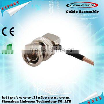 Right Angle BNC Plug to BNC Plug Coaxial RG179 Cable photo-2