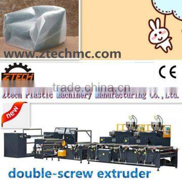 passed CE certificate 3 layer PE bubble wrap film machine/double-screw exturder