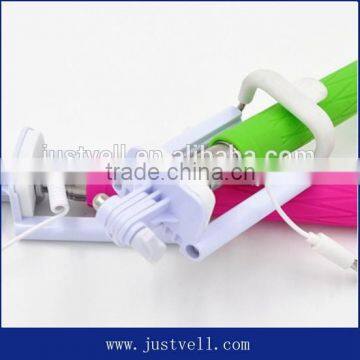 Cheap Light Portable Selfie Stick Monopod With Cable Mini Wholesale Pocket Selfie Stick photo-3