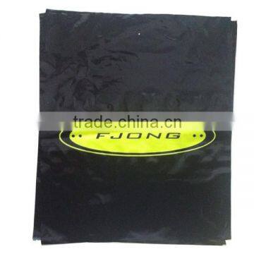 black plastic flat open bag