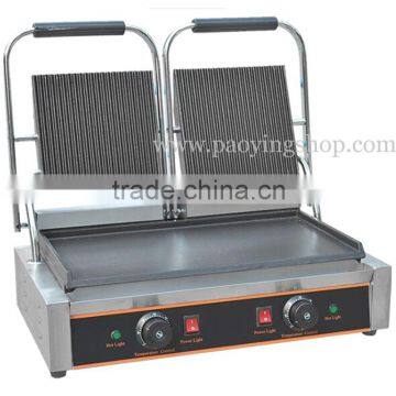 Commercial Use Non-stick 220v Electric Panini Contact Grill Double