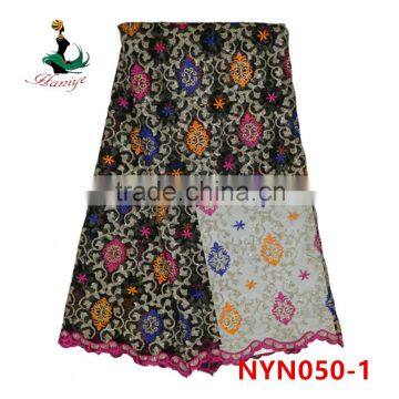 2016 Haniye African Comfortable Net Lace Tulle Lace Fabric for Wedding Dresses/NYN50 photo-2