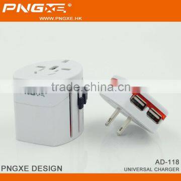 White Color Universal World Wide Travel Charger Adapter Plug photo-6