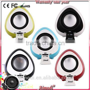 used mobile phones bluetooth mini speaker with micro usb cable,radio,hands free function 2015