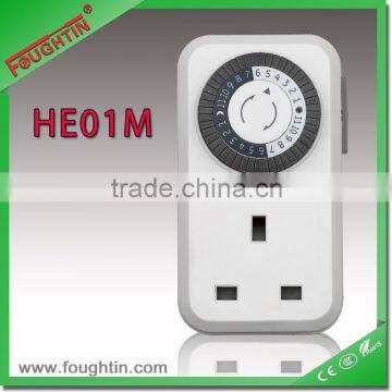 Mechanical timer 24hours timer socket UK plug digital wall clock timer