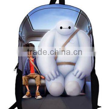 New design big hero 6 cartoon kid's backpack