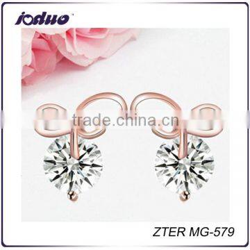 Korean Style Joker Women Zircon Stud Earring Wholesale