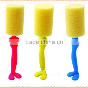 sponge baby OEM size and shape plastic baby feeding bottle brush