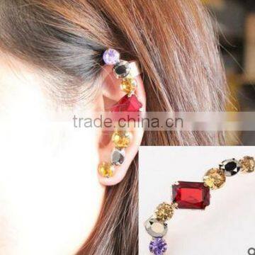 Multicolor diamond jewelry earrings for women