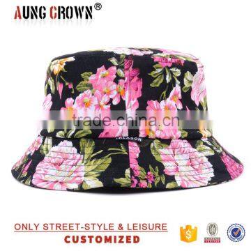 floral fashion bucket hat custom all over