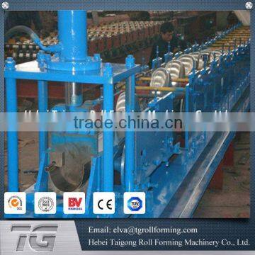 High efficiency metal end cap machine gutter