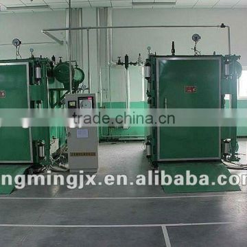 Vacuum conditioning and heat setting plant